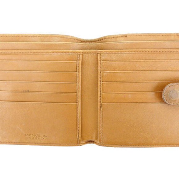 Bottega Veneta Wallet Purse Intrecciato Brown Woman Authentic Used Y4686 - Picture 3 of 6